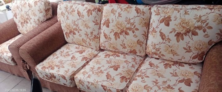 Set Sofa Floral Klasik 3+1 Like New!