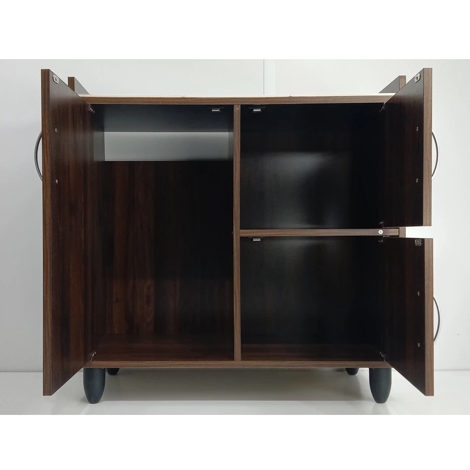 Kabinet Gas 3 Pintu | Gas Cabinet Dapur – Rak Penyimpanan+Meja Marmar Modern 3‑Door — gambar 8