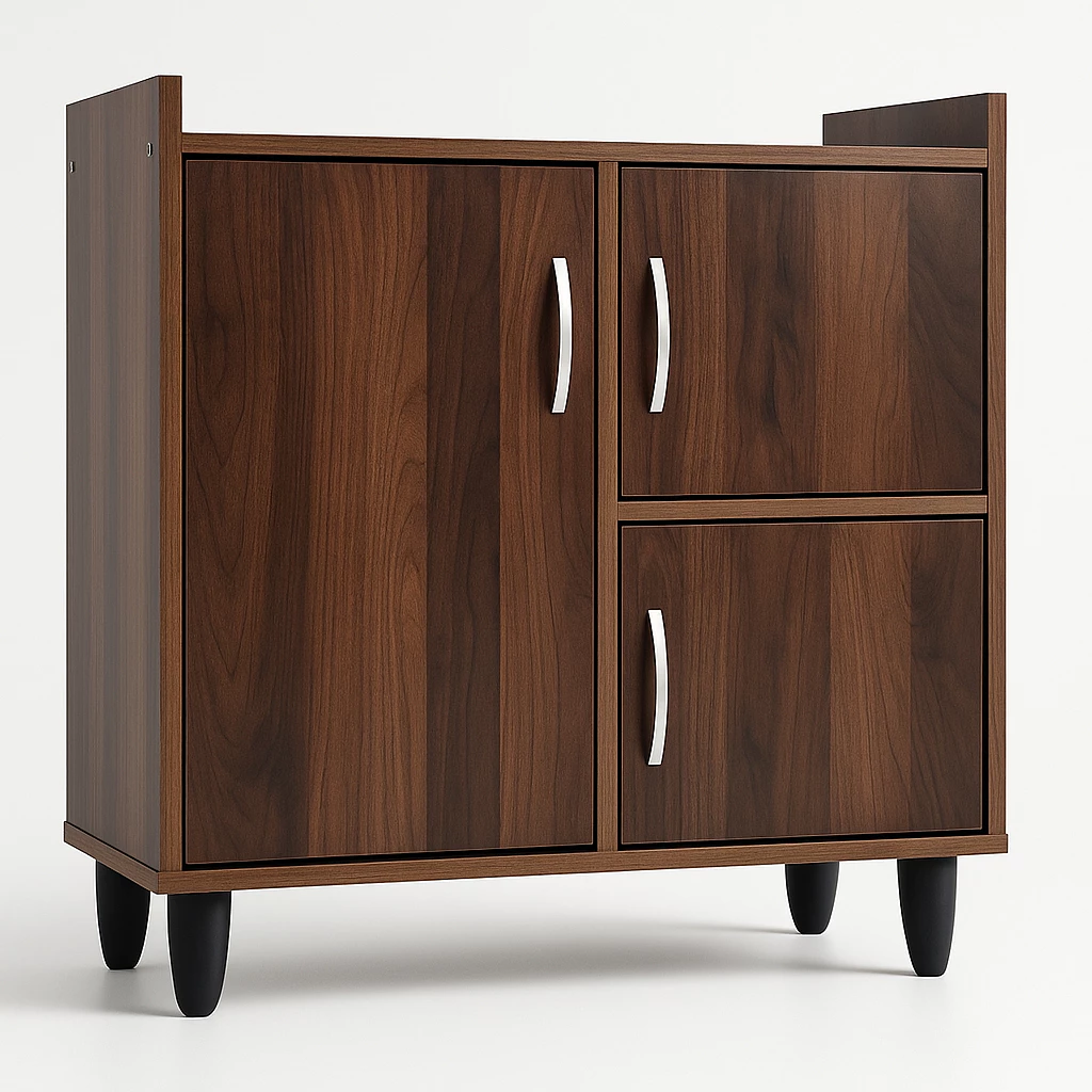 Kabinet Gas 3 Pintu | Gas Cabinet Dapur – Rak Penyimpanan+Meja Marmar Modern 3‑Door — gambar 14