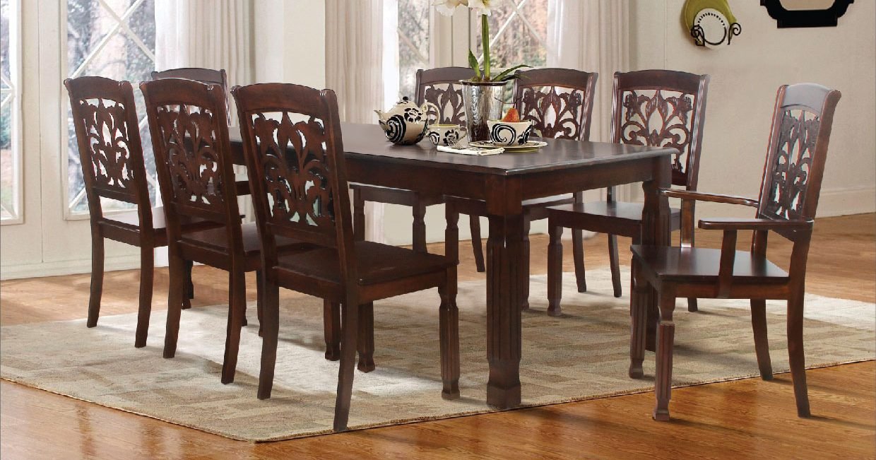 Dining Set 8 Seater 1 + 6 + 2