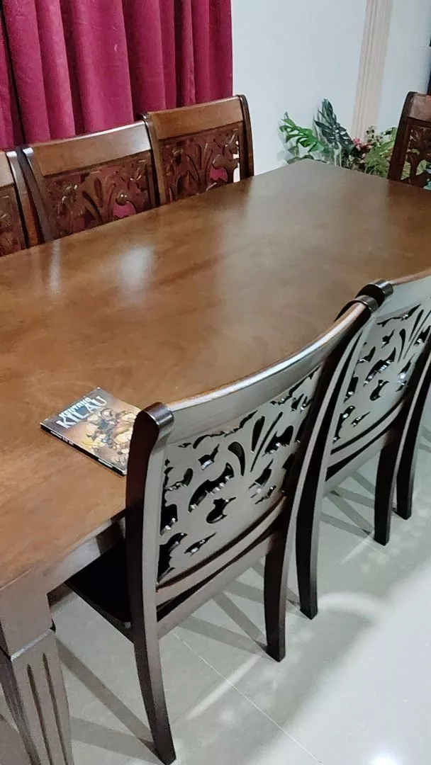 Dining Set 8 Seater 1 + 6 + 2 — gambar 6
