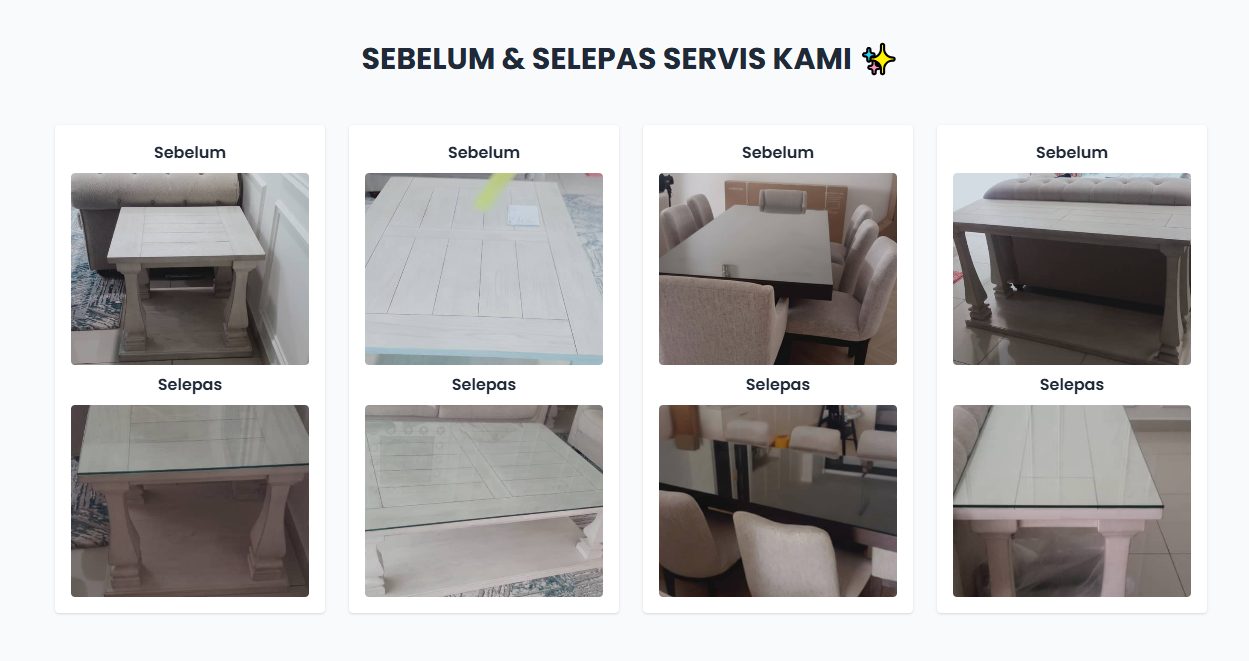 servis cermin meja